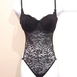 Black lace bustier, corset from Victoria's  Secret